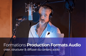 Formation création de contenus audio à Bordeaux au Shaman Studio avec prise de voix en studio professionnel