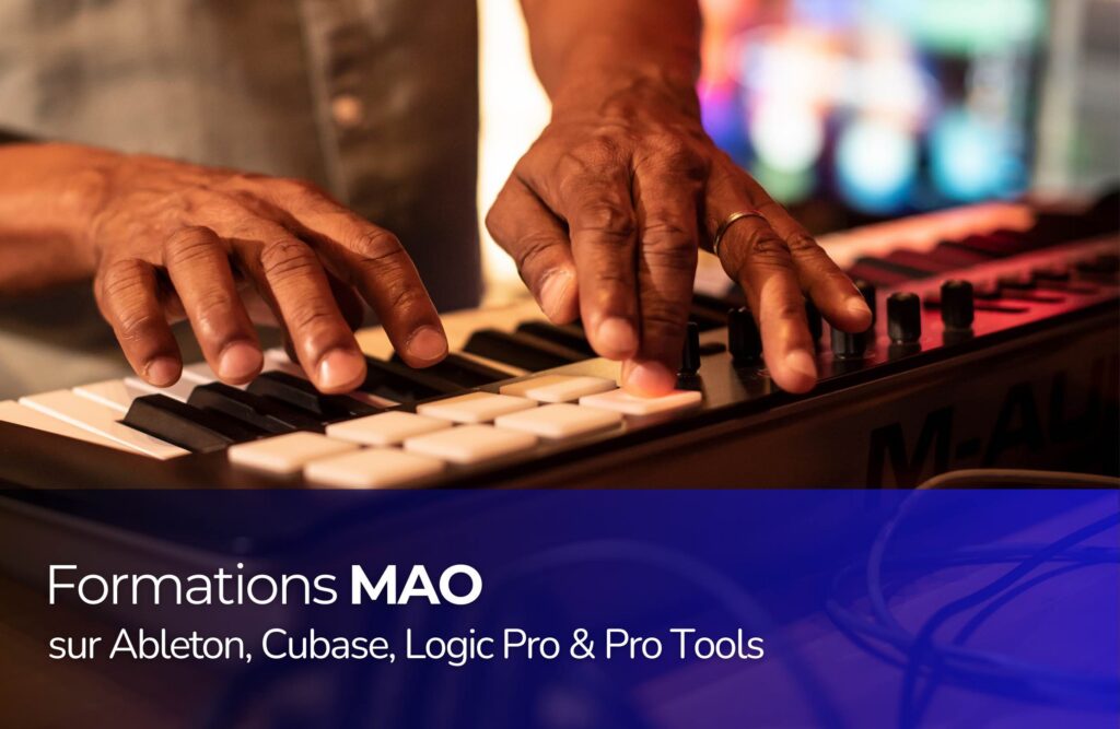Formation MAO à Bordeaux au Shaman Studio avec les principaux logiciels de production musicale