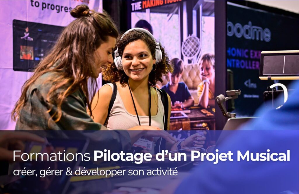 Formation pilotage d’un projet musical à Bordeaux au Shaman Studio, accompagnement professionnel en environnement musical